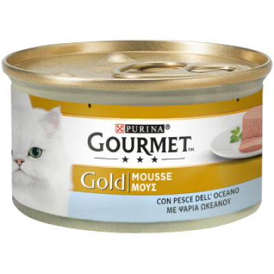 GOURMET GOLD MOUSSE CON PESCE DELL'OCEANO 85gr 12pz