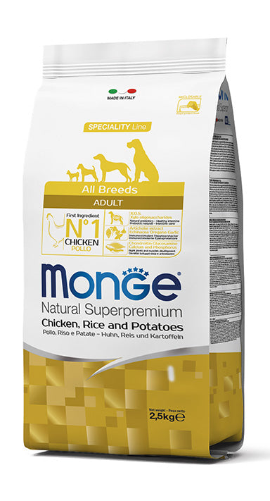 MONGE DOG All Breeds Adult Pollo, Riso e Patate
