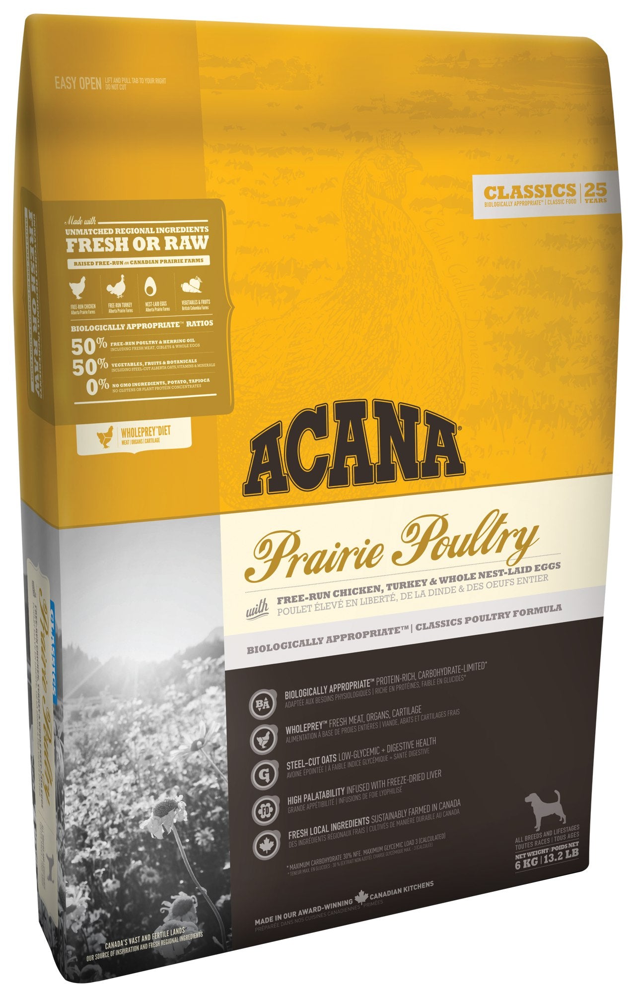 Acana Dog - Classics New - PRAIRIE POULTRY